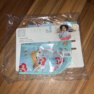 Disney The Little Mermaid Sleeved Bib NWT